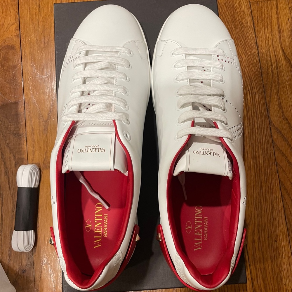 Mens Valentino Leather Sneaker
